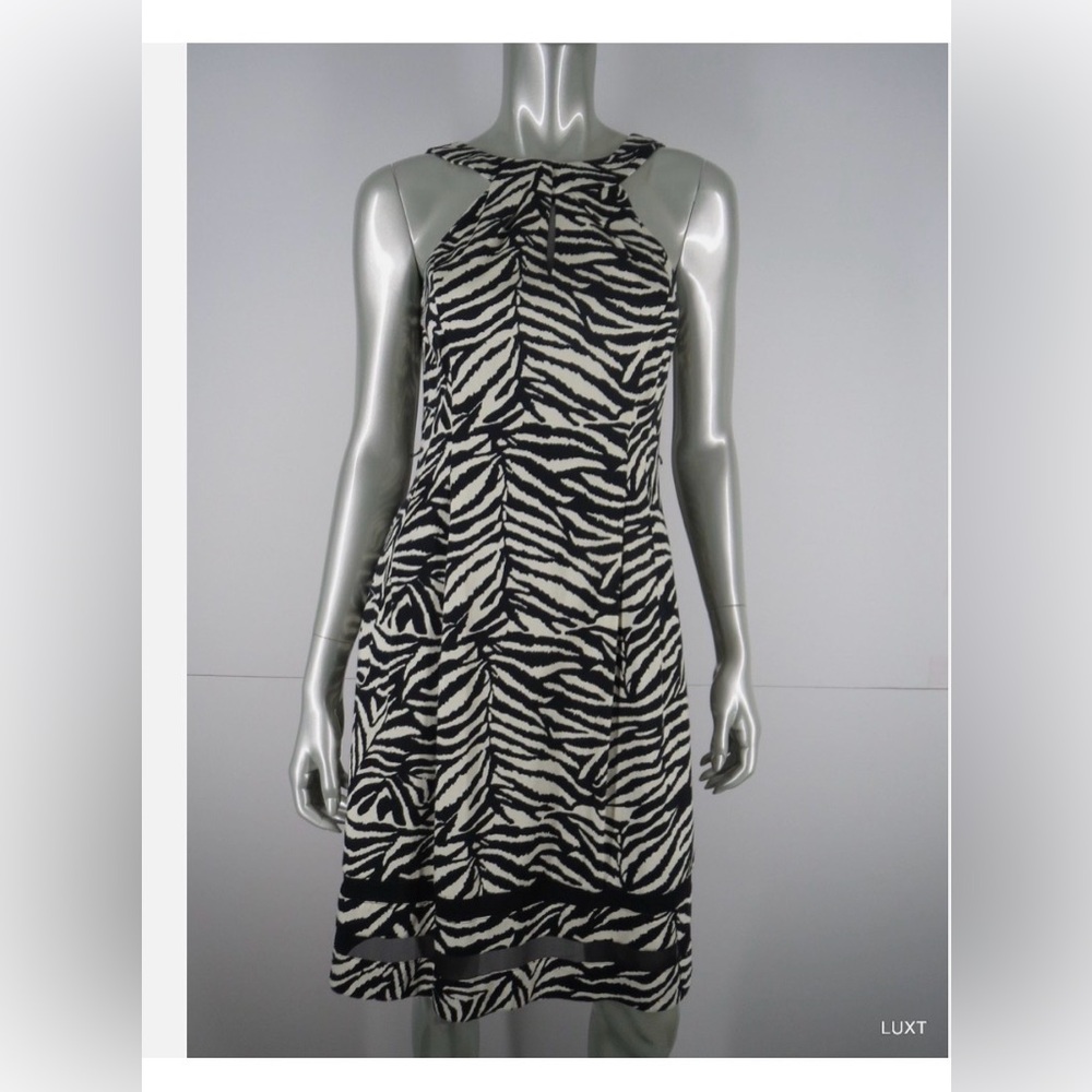 Kay Unger  Zebra Print  Dress